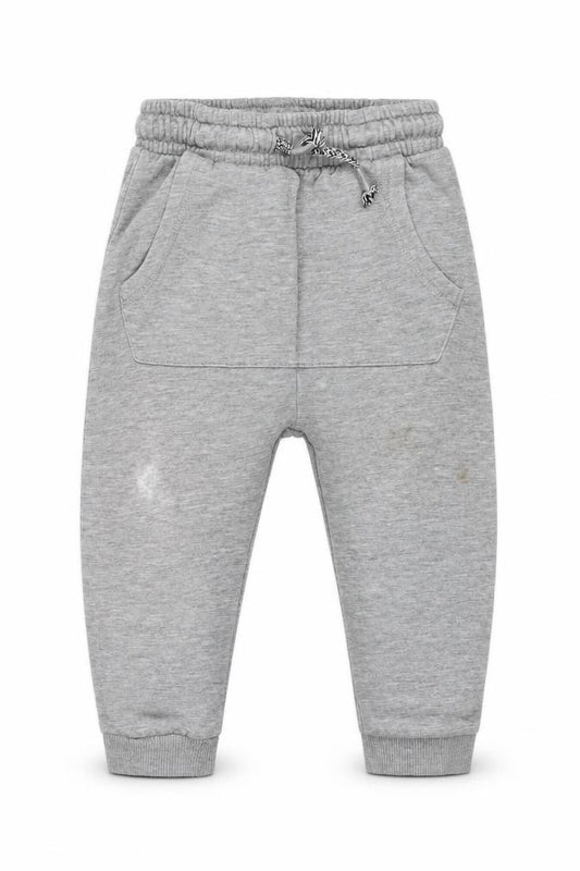 Front view of George boys’ grey jogger trousers, size 2, years