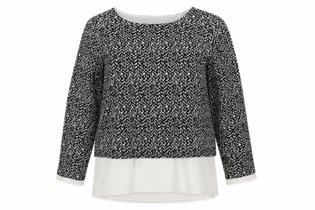 Wallis Womens Black Geometric  Basic Blouse Size 14
