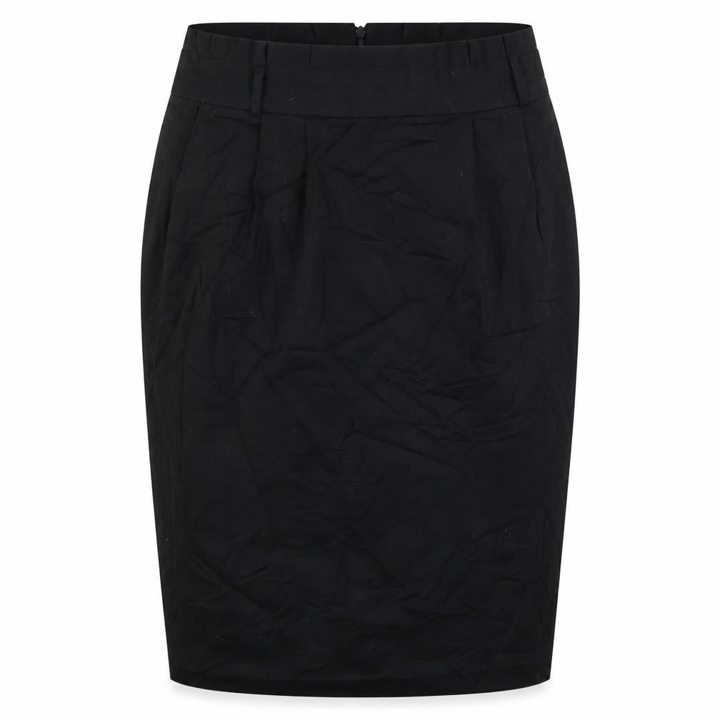 Reversed Womens Black   A-Line Skirt Size 8