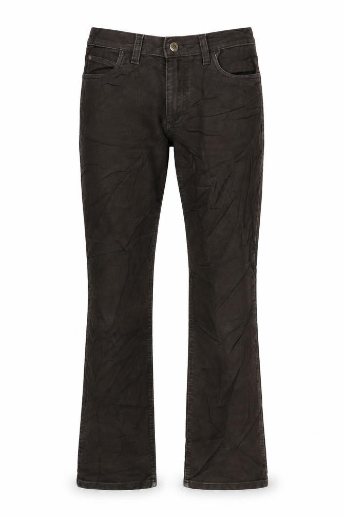Front view of Brooks women’s brown trousers, size UK 10, 30-inch leg