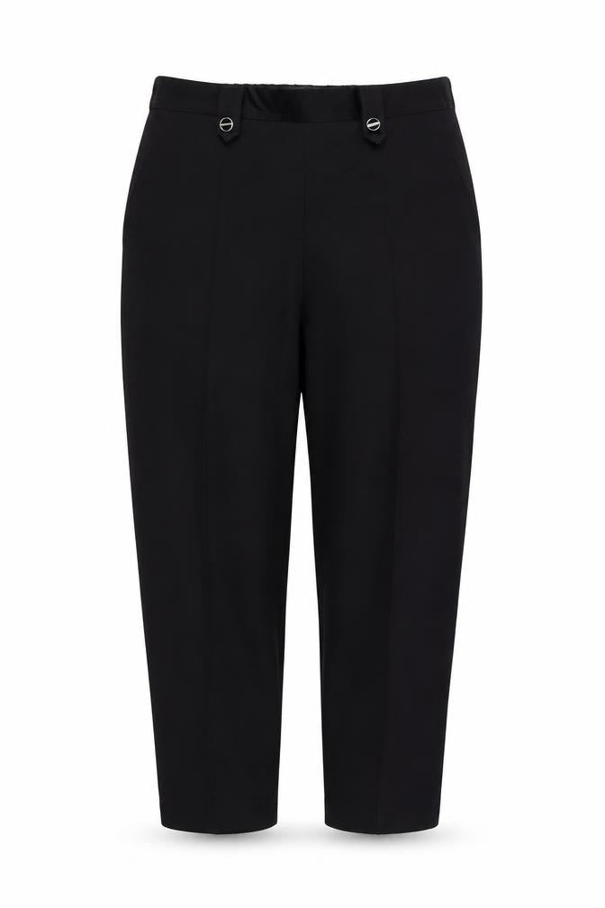 Bm collection Womens Black Houndstooth  Sweatpants Trousers Size 12 L26 in