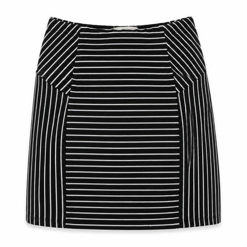 Mango Womens Black Geometric  A-Line Skirt Size 6