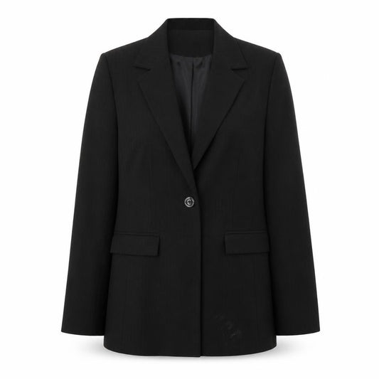 Front view of Select women’s black jacket blazer, size UK 12