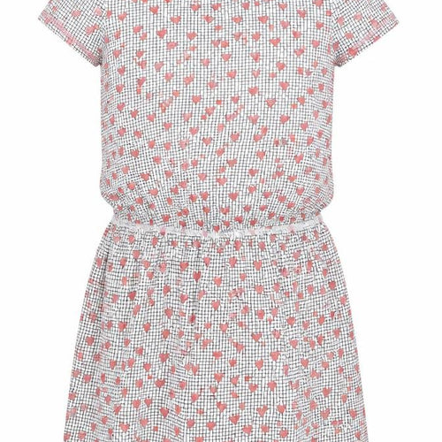 Preworn Girls Red Geometric  Shift  Size 11-12 Years