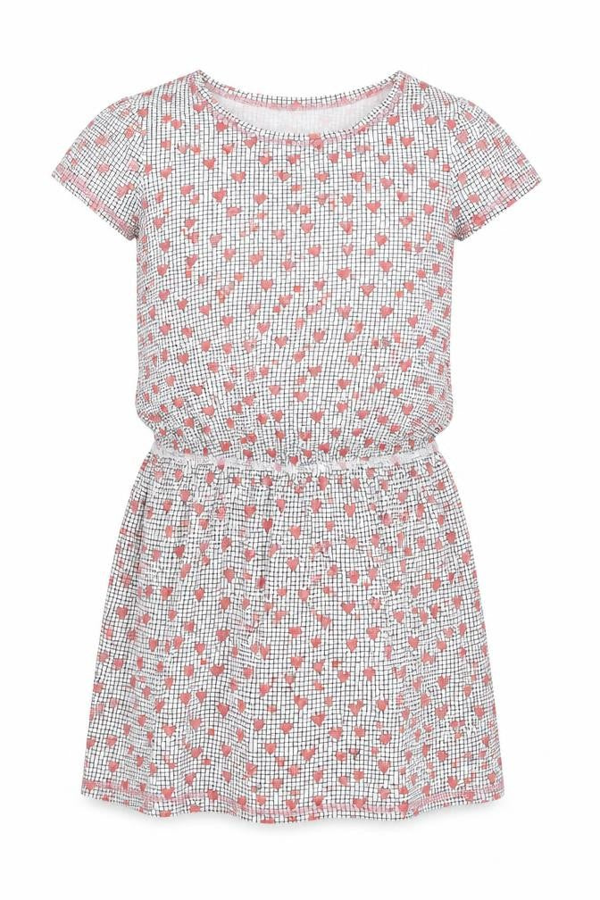 Preworn Girls Red Geometric  Shift  Size 11-12 Years