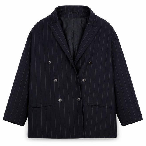 Debenhams Womens Blue Striped  Jacket Blazer Size 14