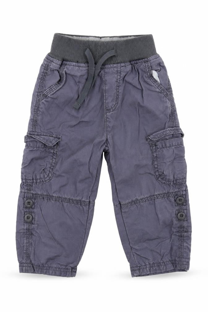 George Baby Grey   Cargo Trousers Size 9-12 Months