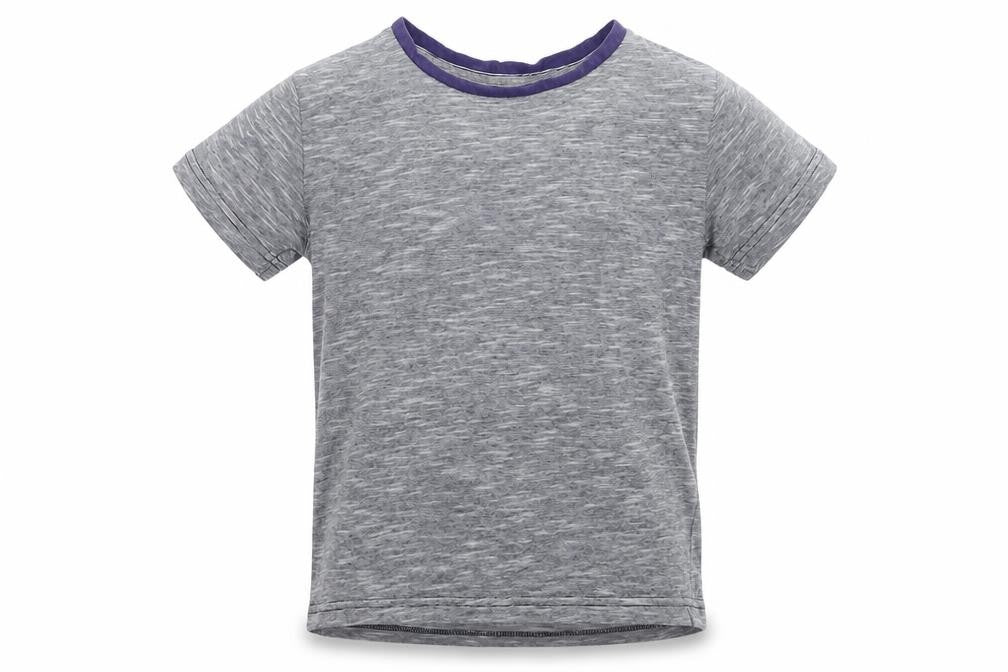 Front view of Very boys’ grey basic t-shirt, size 5-6, years