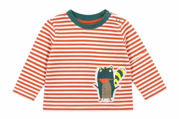Nutmeg Baby Red Striped Pullover T-Shirt Size 3-6 Months