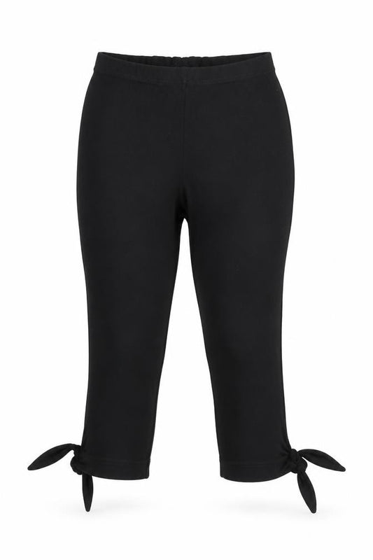Front view of Essentials women’s black jegging trousers, size UK 12, 20-inch leg