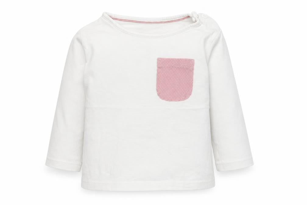 Front view of Matalan Baby White Basic T-Shirt, size 9-12, Months