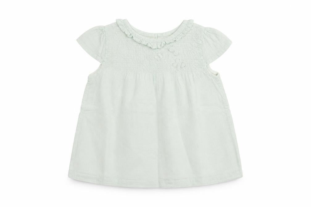 Front view of Tu Baby Green Basic T-Shirt, size 6-9, Months