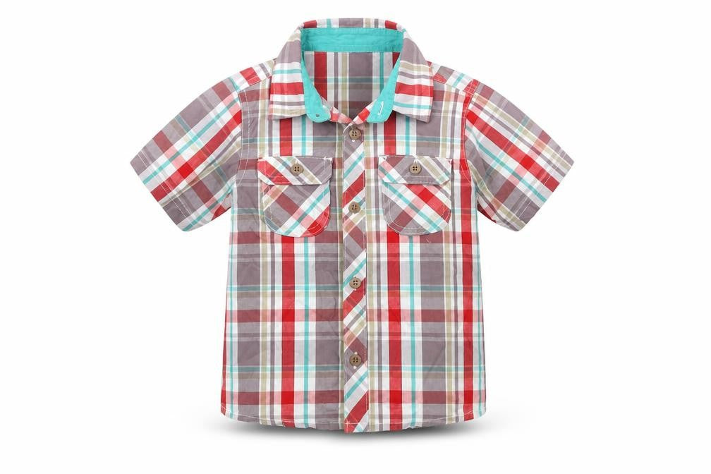Front view of Marks & Spencer boys’ white basic button-up, size 2-3, years