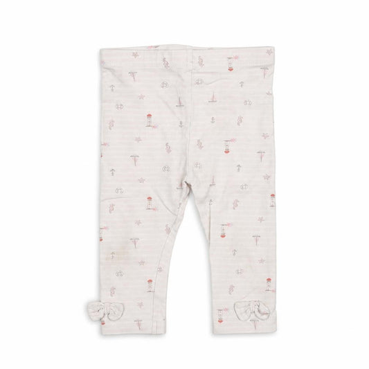 Front view of Tu Baby White Striped Trousers, size 6-9, Months