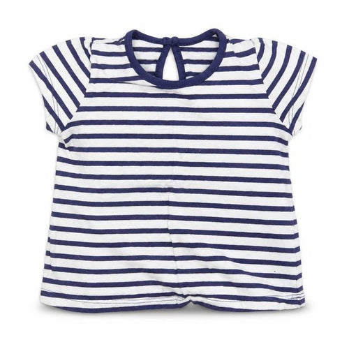 Matalan Baby White Striped  Basic T-Shirt Size 6-9 Months