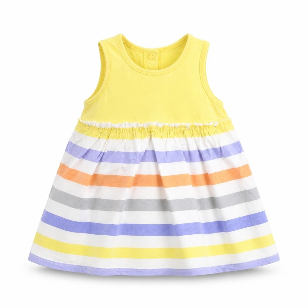 Mothercare Baby White Striped  A-Line  Size 3-6 Months