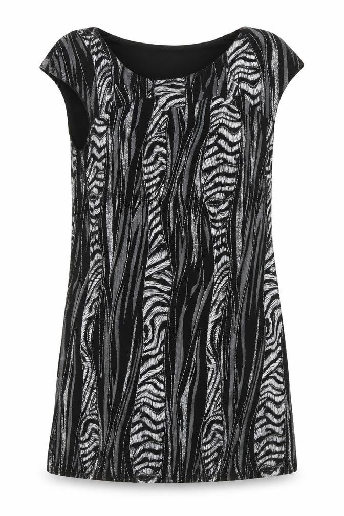 Roman Womens Black A-Line Size M