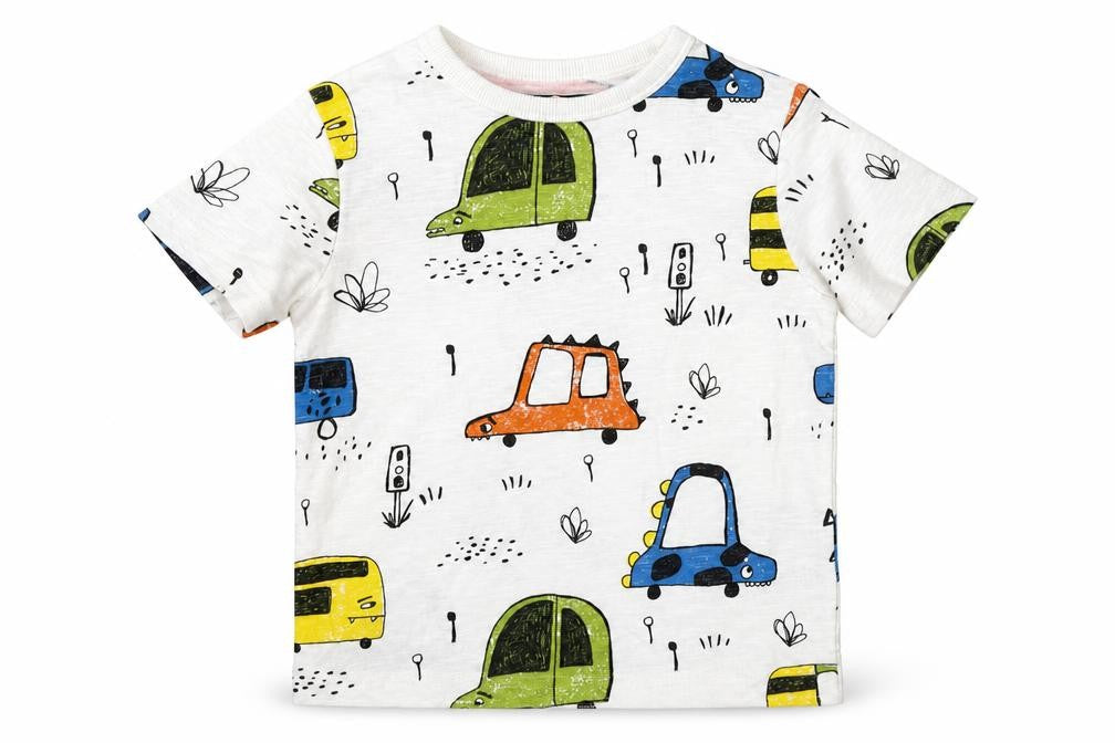 Front view of Next boys’ white basic t-shirt, size 2-3, years