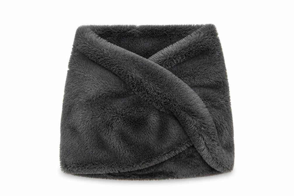 Front view of Preworn women’s grey shawl/wrap