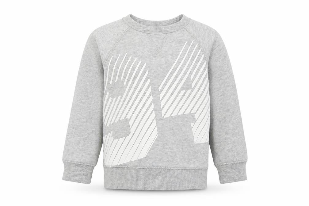 Front view of H&M Baby Grey jumper, size 18-24, Months