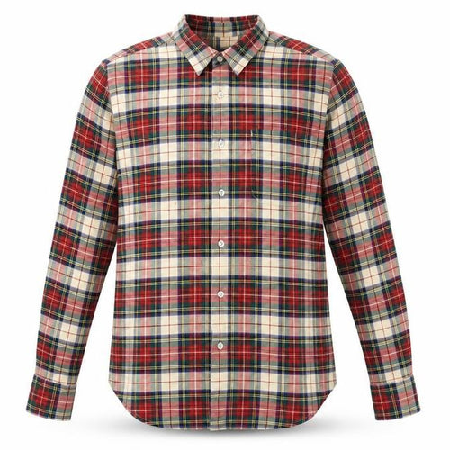 Topman Mens Red Plaid   Button-Up Size M