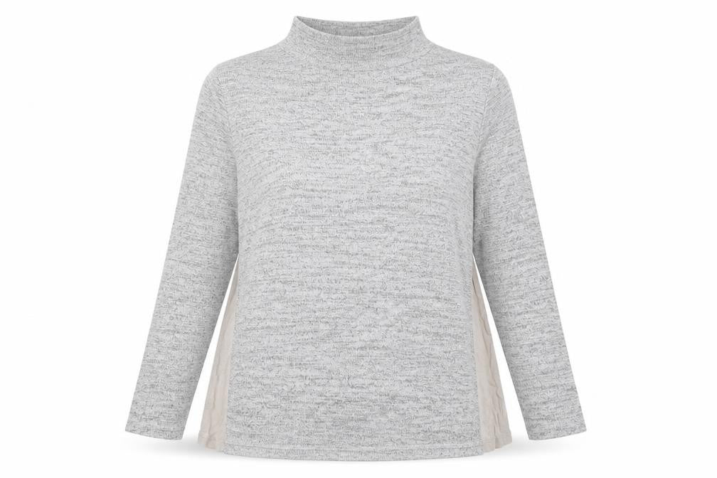 Front view of Next women’s grey basic t-shirt, size UK 12