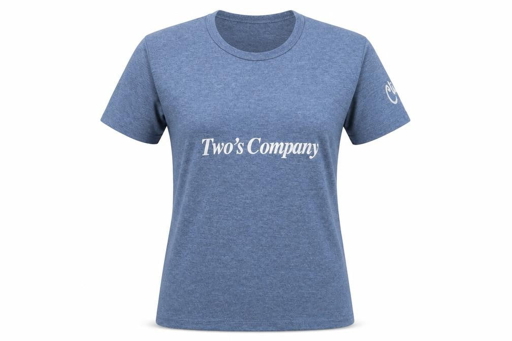 Front view of Fan Shirt women’s blue basic t-shirt, size L