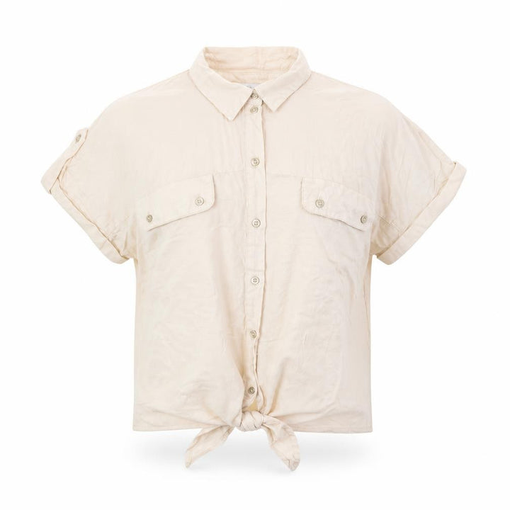 Oasis Womens Beige   Basic Button-Up Size 12
