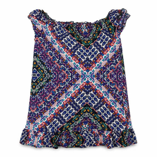 F&F Womens Blue Batik  A-Line  Size 10