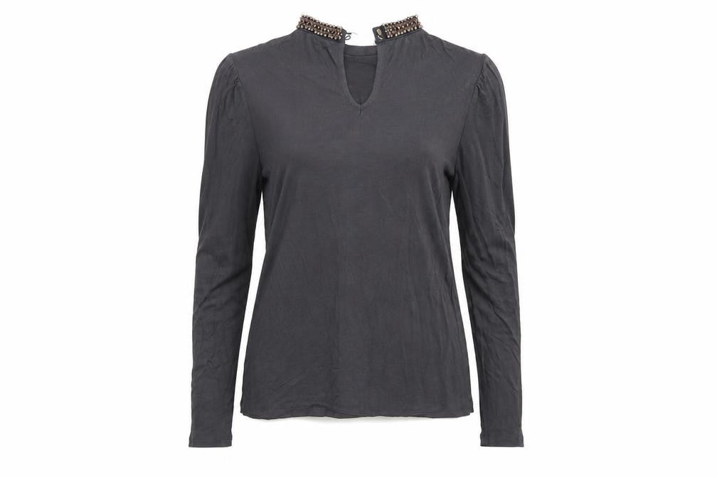 Oasis Womens Grey   Basic T-Shirt Size S