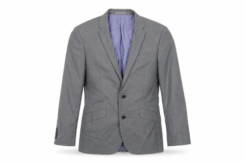 Front view of Cedarwood State men’s grey jacket suit jacket, size 40