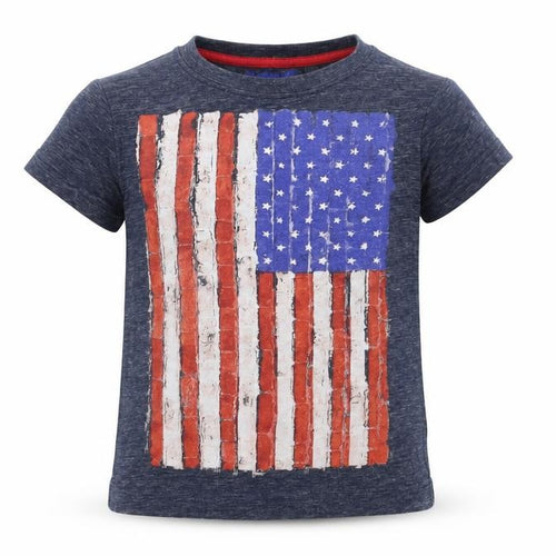 NEXT Baby Blue   Basic T-Shirt Size 12-18 Months  - Stars and Stripes