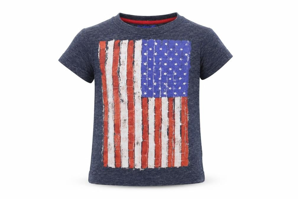 NEXT Baby Blue   Basic T-Shirt Size 12-18 Months  - Stars and Stripes