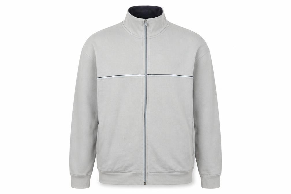 Asda George Mens Grey   Full Zip Jumper Size L
