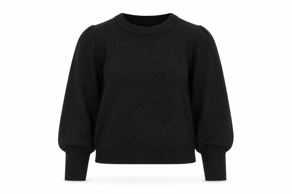 Front view of H&M women’s black jumper, size M