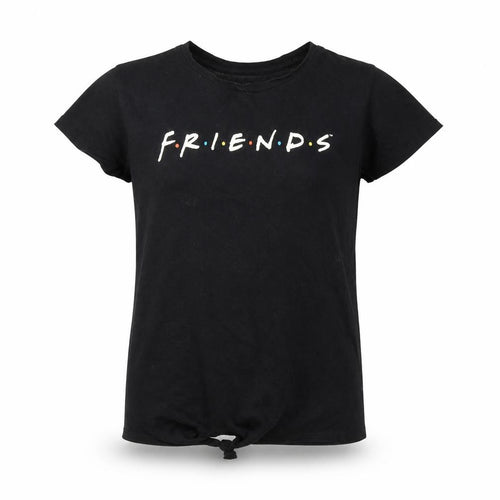 FRIENDS Girls Black   Basic T-Shirt Size 7-8 Years
