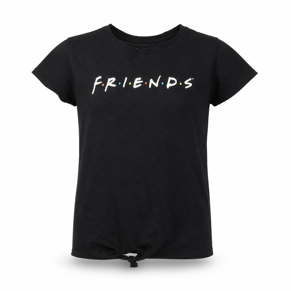 FRIENDS Girls Black   Basic T-Shirt Size 7-8 Years