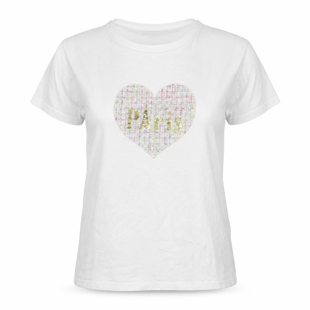 Front view of Studio women’s white basic t-shirt one size