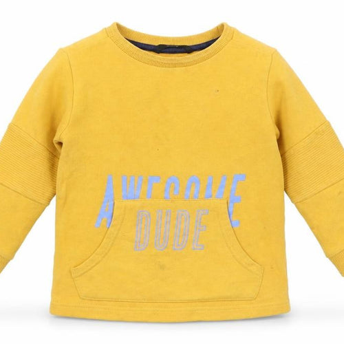 George Boys Yellow   Pullover Sweatshirt Size 2-3 Years  - Awesome Dude
