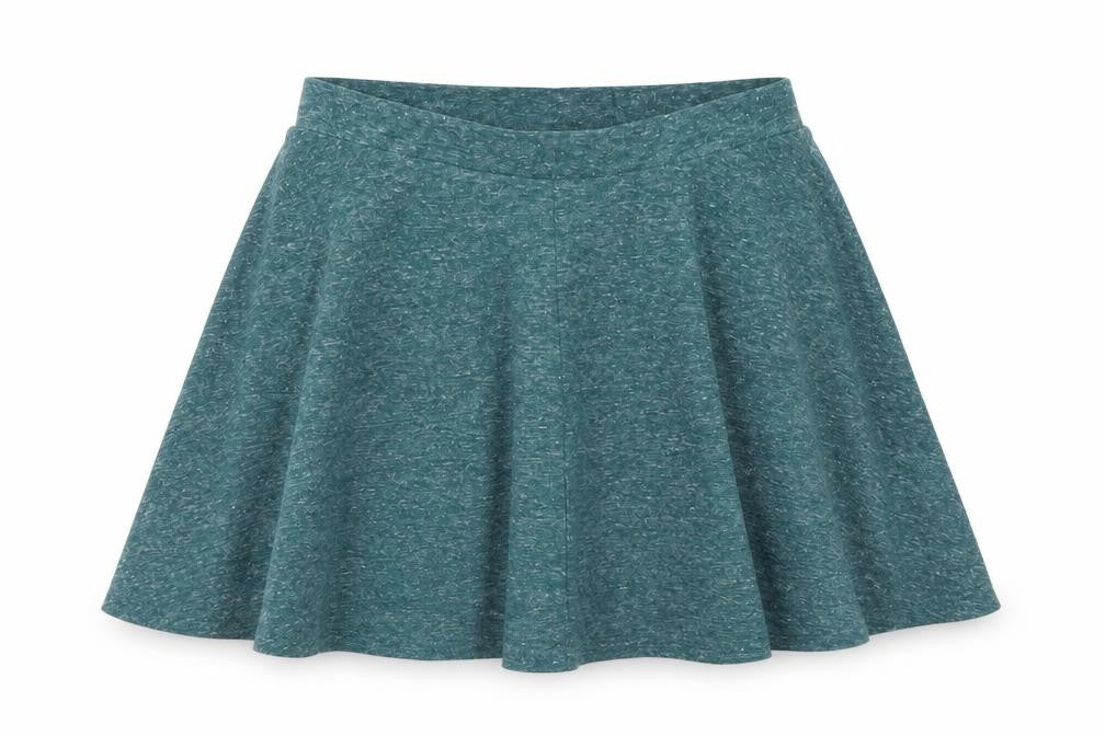 Topshop Womens Green   Flare Skirt Size 6