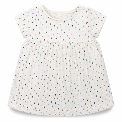 F&F Girls White Geometric  Basic T-Shirt Size 12-18 Months