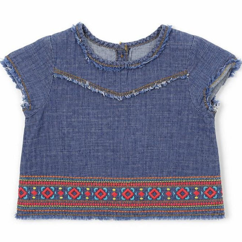 Matalan Girls Blue   Basic Polo Size 12-18 Months