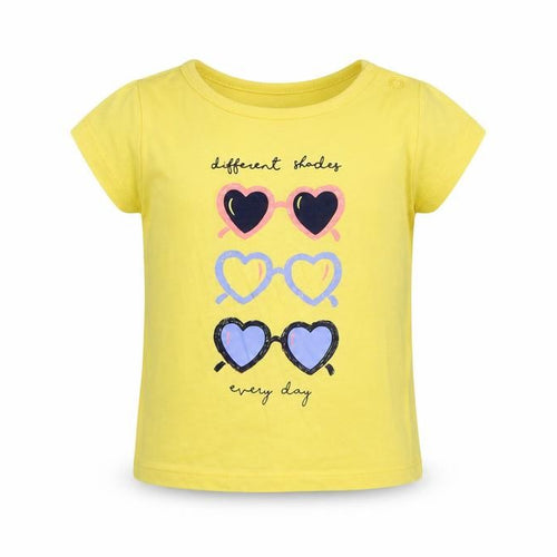 Mothercare Girls Yellow   Basic T-Shirt Size 12-18 Months