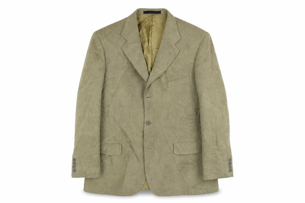 Front view of Marks & Spencer women’s beige jacket blazer, size UK 44