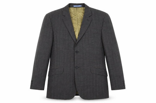 Front view of Burton men’s grey jacket coat, size S