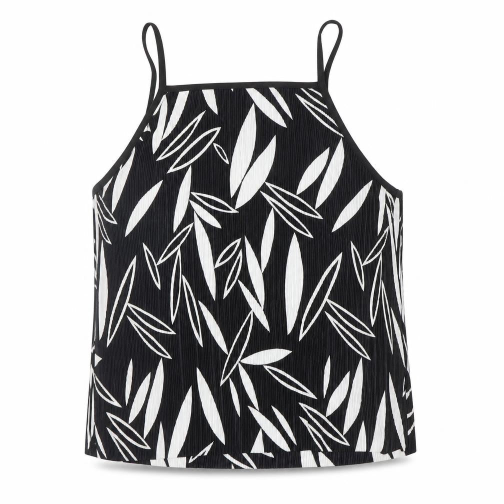 Topshop Womens Black Floral  Camisole Blouse Size 10