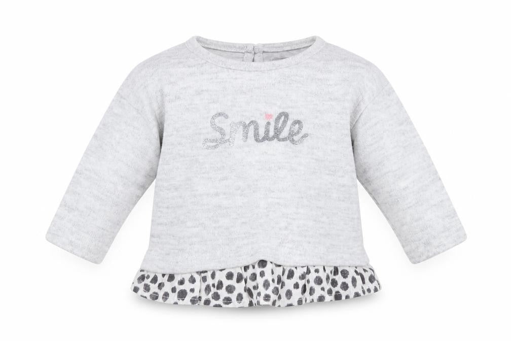 Primark Girls Grey Animal Print  Pullover Jumper Size 0-3 Months