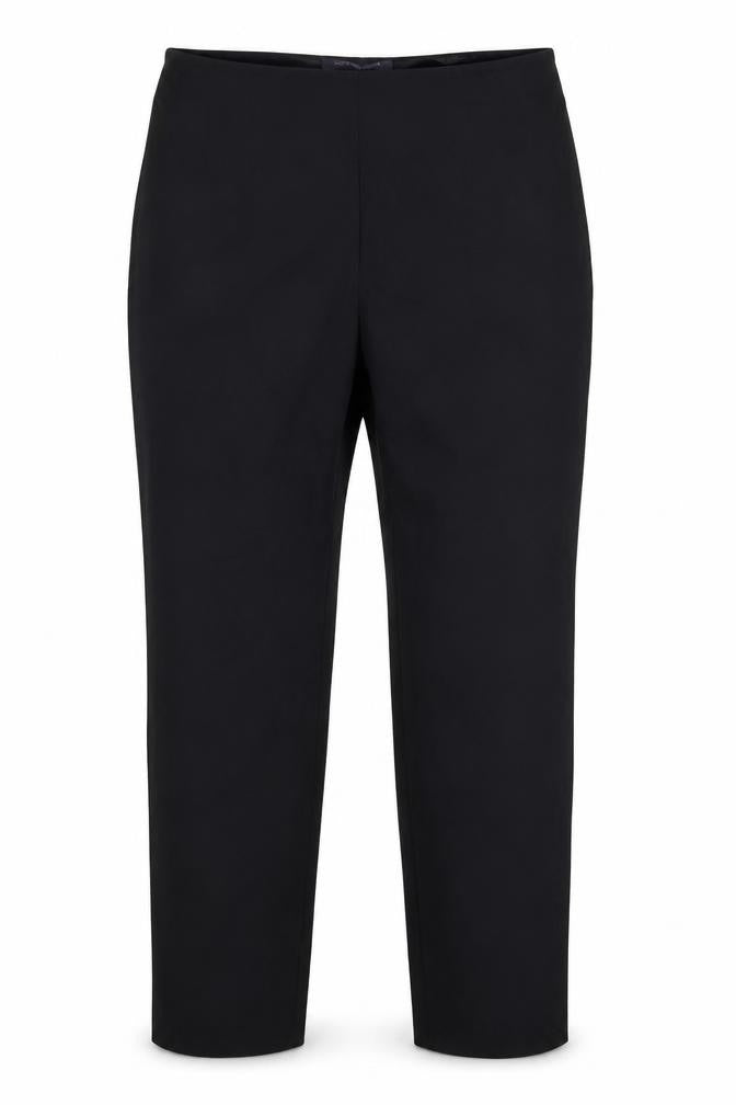 Front view of Marks & Spencer women’s black trousers, size UK 14, 30-inch leg