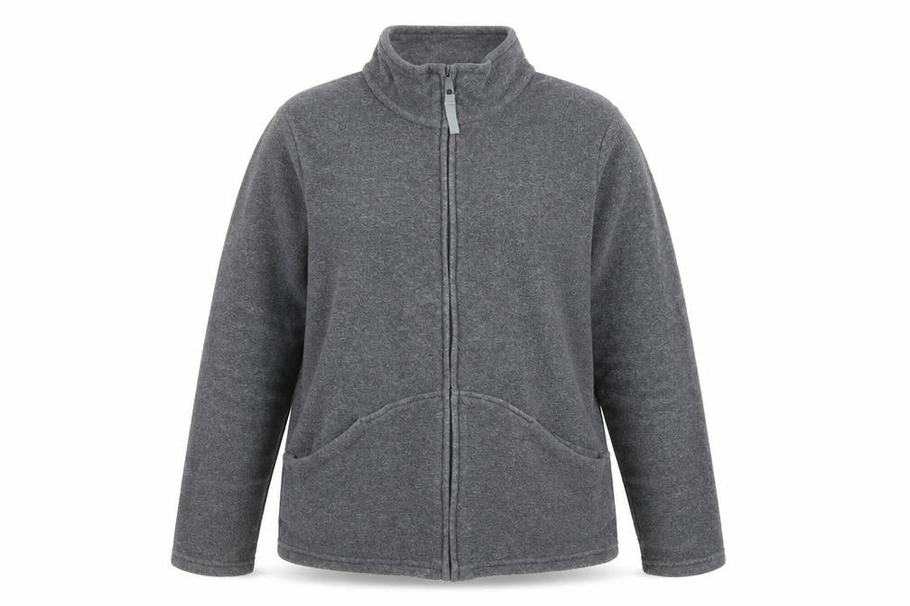 Front view of Marks & Spencer women’s grey jacket, size UK 16