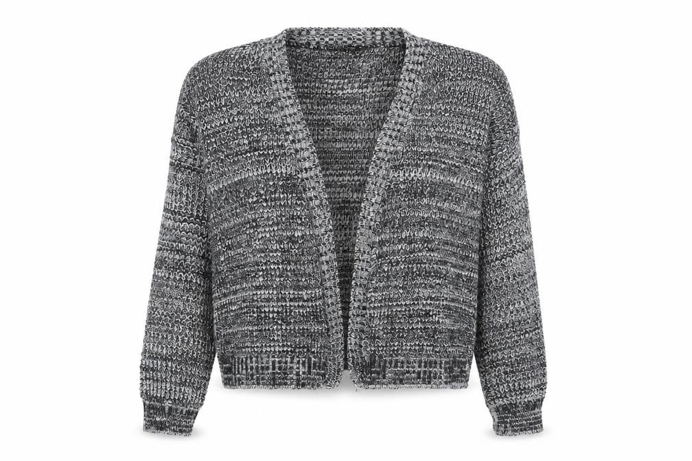 Boohoo Womens Grey  Knit Cardigan Jumper Size M